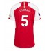 Arsenal Thomas Partey #5 Hjemmedrakt Dame 2023-24 Korte ermer